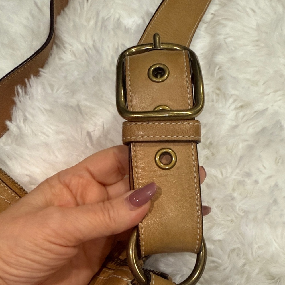 Coach Tan and Brown Crossbody Bag - Picture 6 of 13